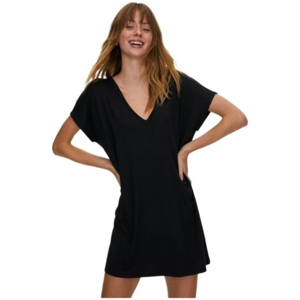 Aritzia Wilfred Free Marcoux Jersey T-Shirt Dress